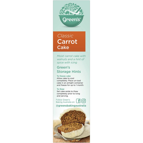 Green's Cake Mix Traditional Carrot 470g