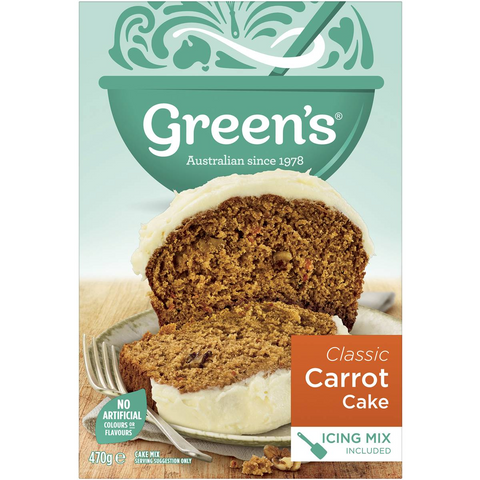 Green's Cake Mix Traditional Carrot 470g