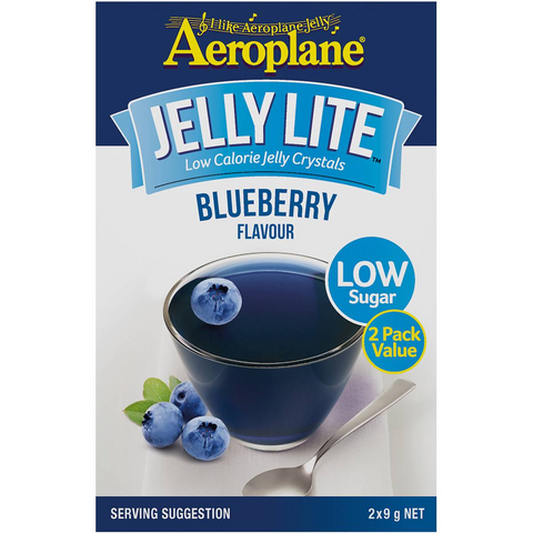 Aeroplane Jelly Lite Blueberry Flavour Low Calorie Jelly Crystals 2x9g