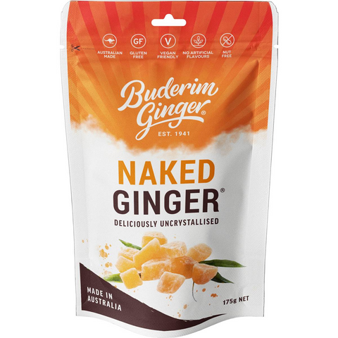 Buderim Naked Ginger Uncrystallised 175g