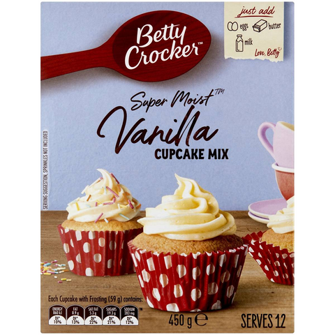 Betty Crocker Vanilla Cupcake Mix Cupcake Mix 450g