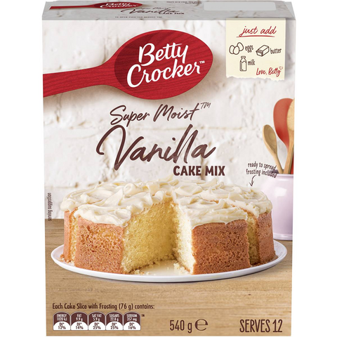 Betty Crocker Vanilla Cake Mix Cake Mix 540g