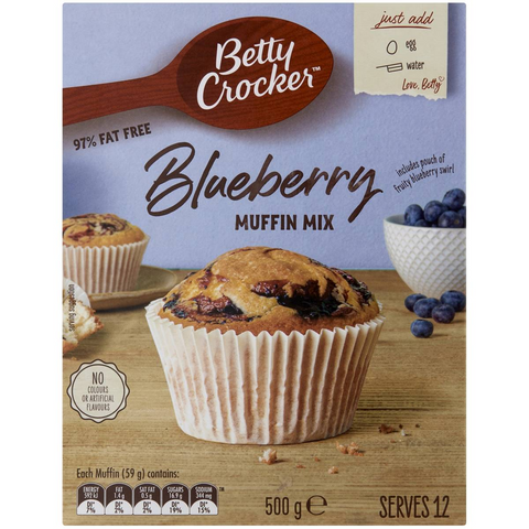 Betty Crocker Blueberry Low Fat Muffin Mix Muffin Mix 500g