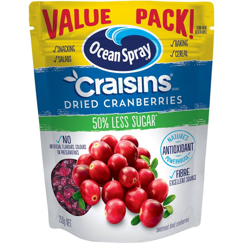 Ocean Spray Reduced Sugar Craisins 250g