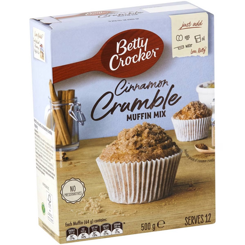 Betty Crocker Cinnamon Crumble Muffin Mix Muffin Mix 500g