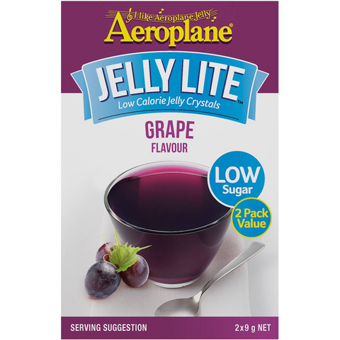 Aeroplane Jelly Lite Grape Flavour Low Calorie Jelly Crystals 2x9g