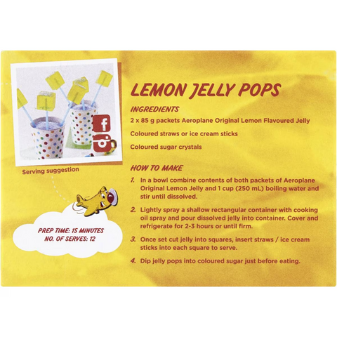 Aeroplane Original Lemon Flavoured Jelly 85g