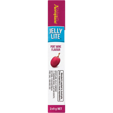 Aeroplane Jelly Lite Port Wine Flavour Low Calorie Jelly Crystals 2x9g