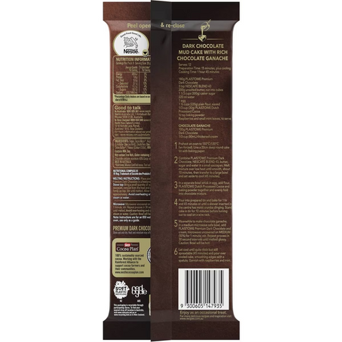 Nestle Plaistowe Dark Chocolate Baking Block 180g