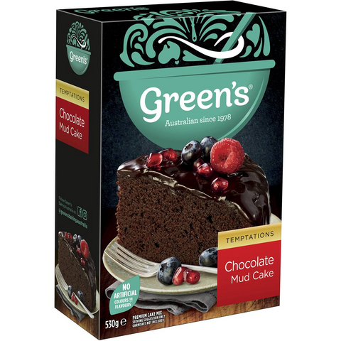 Green's Cake Mix Chocolate Mud 530g