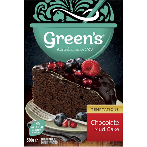 Green's Cake Mix Chocolate Mud 530g