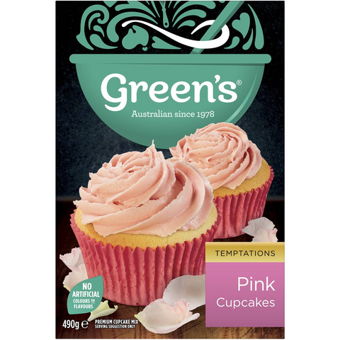 Green's Pink Cupcakes Mix 490g