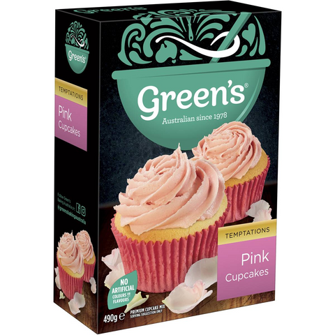 Green's Pink Cupcakes Mix 490g