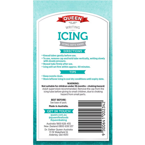 Queen Writing Icing 5 Pack