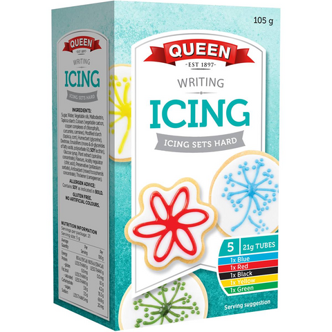 Queen Writing Icing 5 Pack