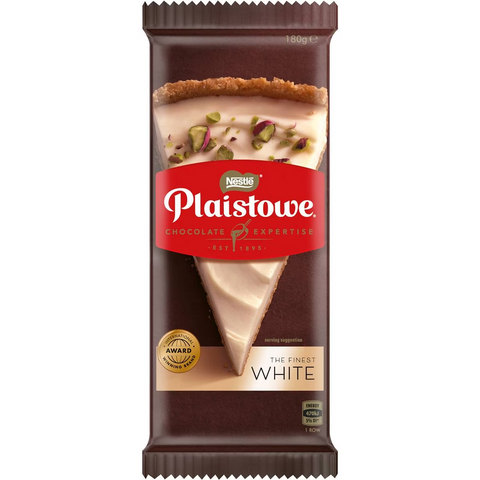 Nestle Plaistowe White Chocolate Baking Block 180g