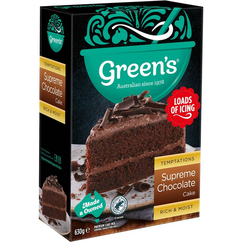 Green's Temptations Supreme Chocolate Cake Mix 630g