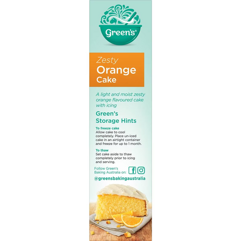 Green's Traditional Orange Cake Mix 470g