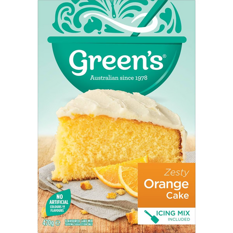 Green's Traditional Orange Cake Mix 470g