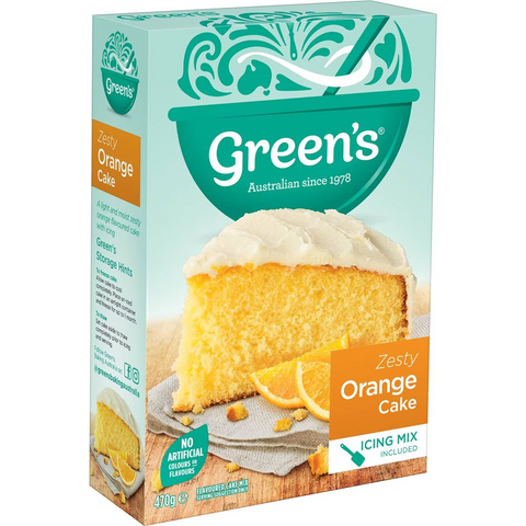 Green's Traditional Orange Cake Mix 470g