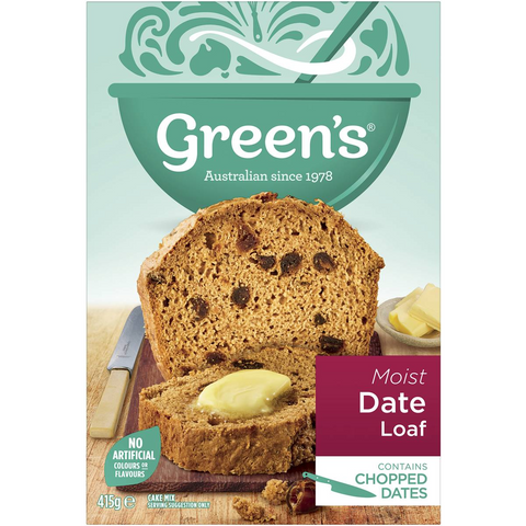 Green's Cake Mix Traditional Date Loaf 415g