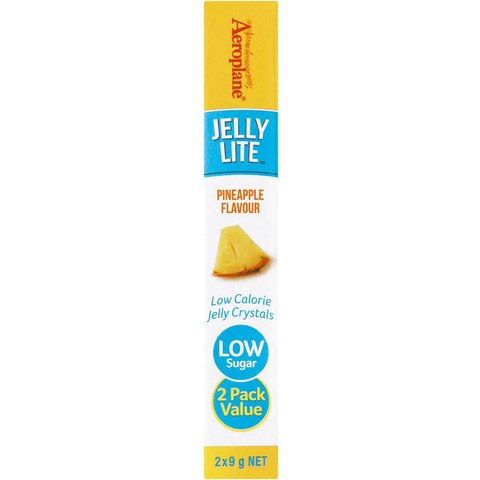 Aeroplane Jelly Lite Pineapple Flavour Low Calorie Jelly Crystals 2x9g