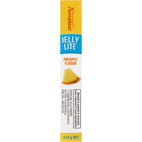 Aeroplane Jelly Lite Pineapple Flavour Low Calorie Jelly Crystals 2x9g