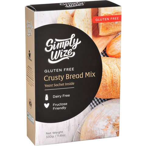 Simply Wize Crusty Bread Mix Gluten Free 330g