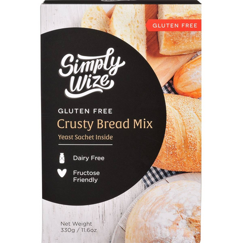 Simply Wize Crusty Bread Mix Gluten Free 330g