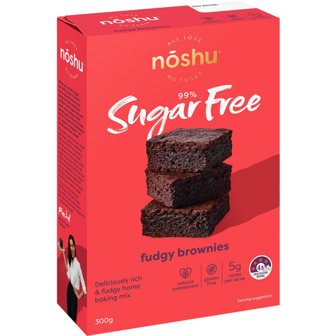 Noshu 99% Sugar Free Fudgy Brownies Mix 300g