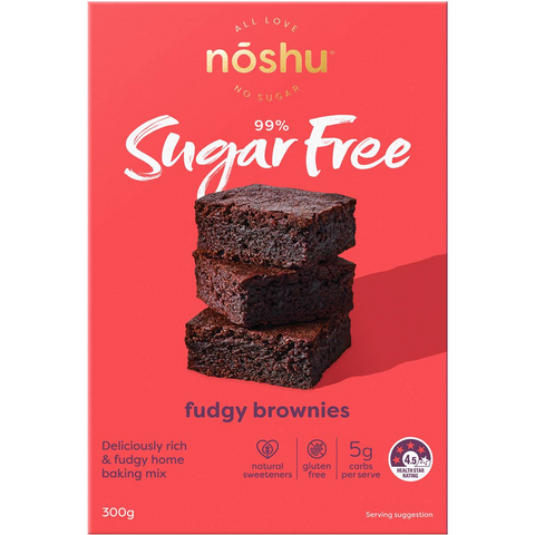 Noshu 99% Sugar Free Fudgy Brownies Mix 300g