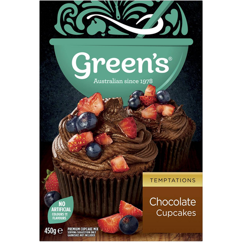 Green's Temptations Chocolate Cupcake Mix 450g