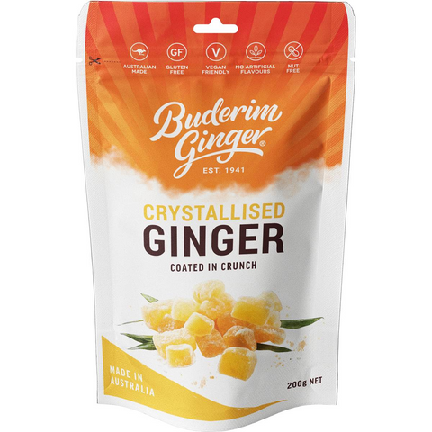 Buderim Crystallised Ginger 200g