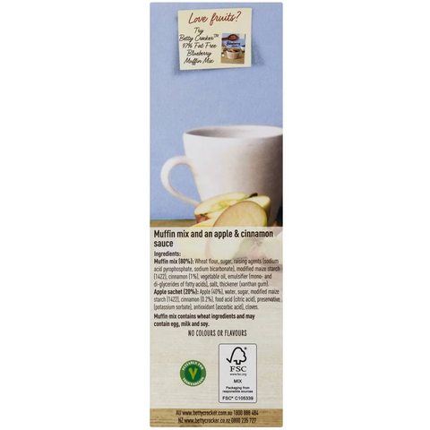 Betty Crocker Apple & Cinnamon Low Fat Muffin Mix 500g