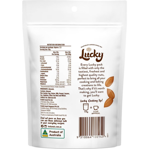 Lucky Toasted Slivered Almonds 110g