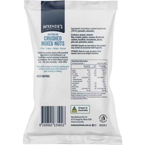 Mckenzie's Crushed Mixed Nuts 120g