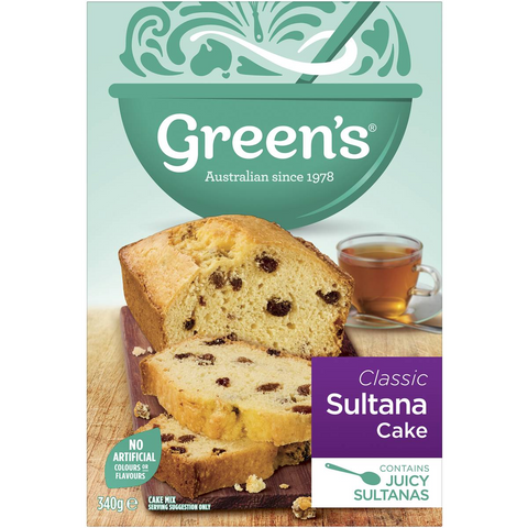 Green's Cake Mix Traditional Sultana 340g