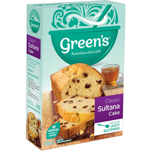 Green's Cake Mix Traditional Sultana 340g