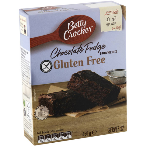 Betty Crocker Chocolate Fudge Gluten Free Brownie Mix 450g