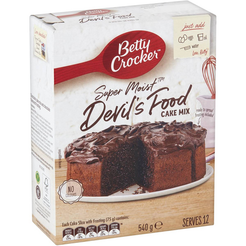 Betty Crocker Devil's Food Cake Mix Cake Mix 540g