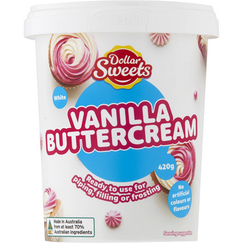 Dollar Sweets Vanilla Buttercream 420g