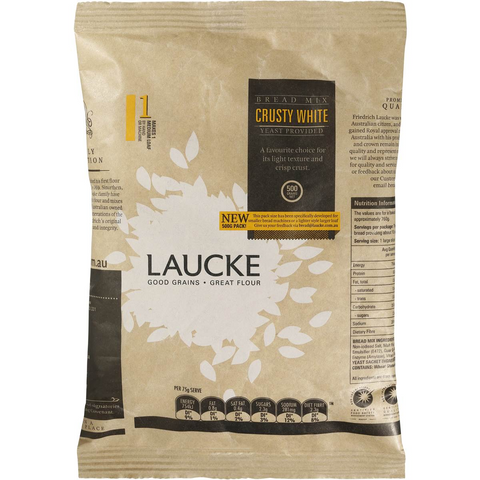 Laucke Crusty White Bread Mix 500g