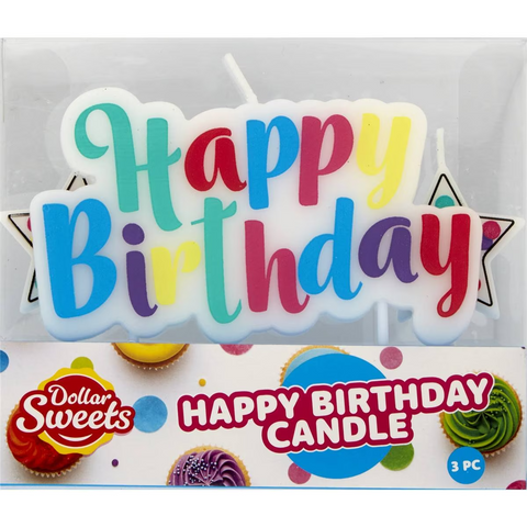 Dollar Sweets Happy Birthday Candle Each