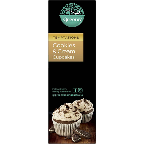 Green's Cookies & Cream Cupcakes Mix 380g