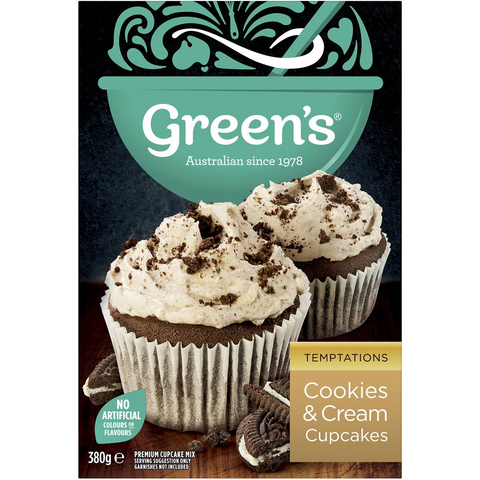 Green's Cookies & Cream Cupcakes Mix 380g