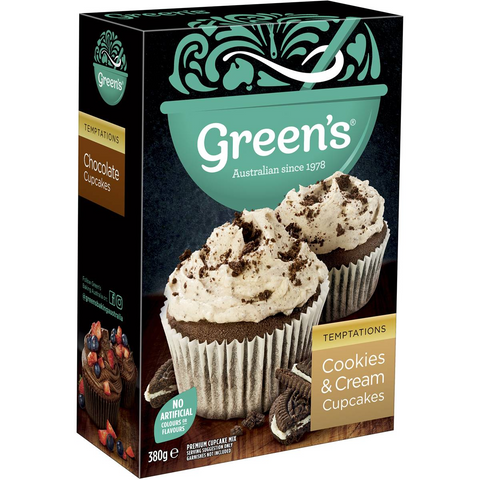 Green's Cookies & Cream Cupcakes Mix 380g