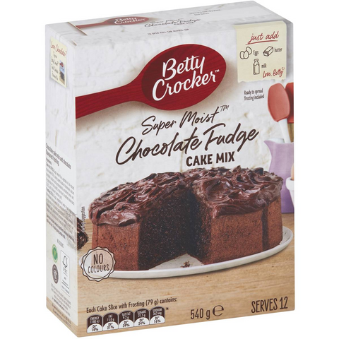 Betty Crocker Chocolate Fudge Cake Mix Cake Mix 540g