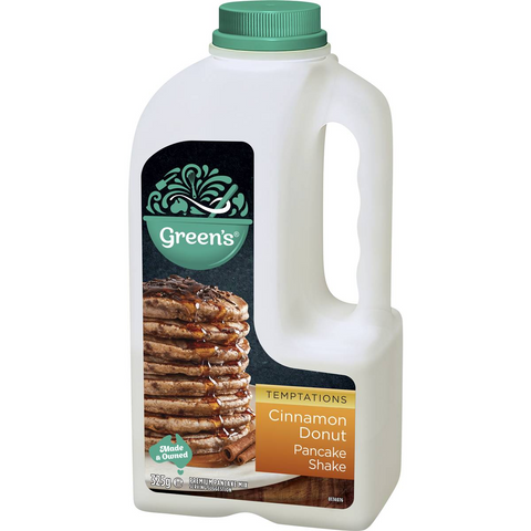 Green's Temptations Cinnamon Donut Pancake Shake 325g