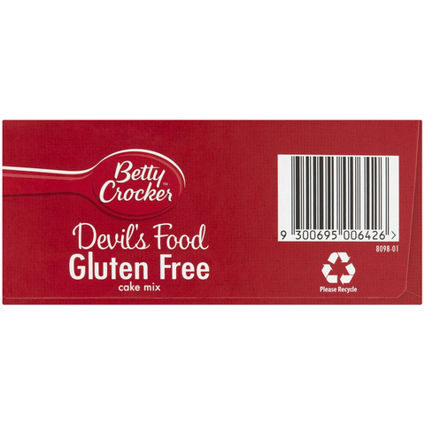 Betty Crocker Devils Food Gluten Free Cake Mix 550g