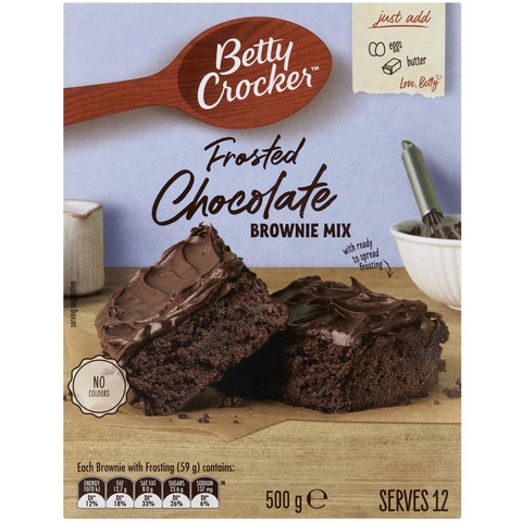 Betty Crocker Frosted Chocolate Brownie Mix Frosted Chocolate 500g